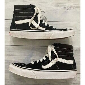 Black Vans Off The Wall Boy Shoes, Size Youth 6.5
